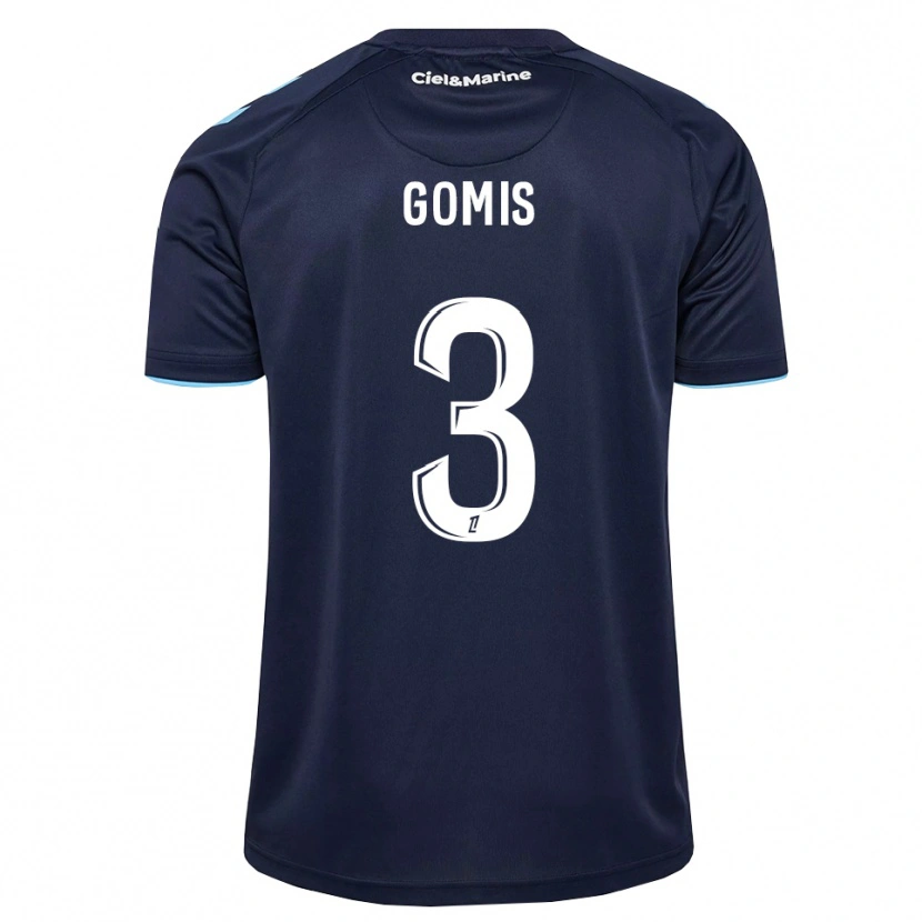 Danxen Dzieci Georges Gomis #3 Błękitny Północny Niebieski Domowa Koszulka 2026/27 Koszulki Klubowe