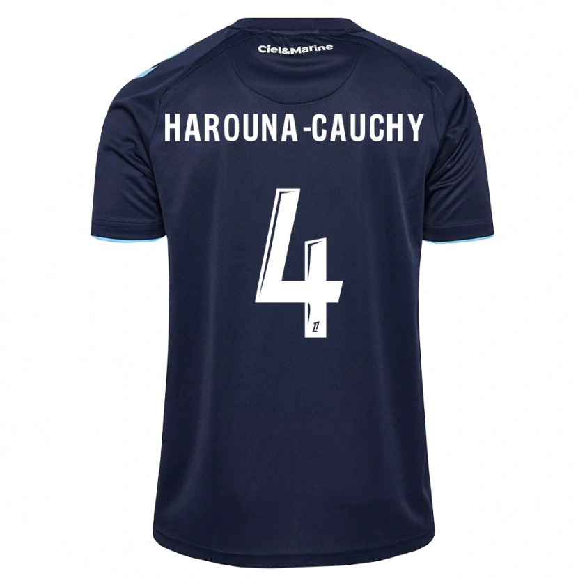 Danxen Dzieci Yllian Harouna-Cauchy #4 Błękitny Północny Niebieski Domowa Koszulka 2026/27 Koszulki Klubowe