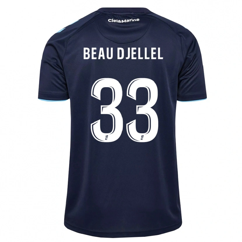 Danxen Dzieci Yanis Beau Djellel #33 Błękitny Północny Niebieski Domowa Koszulka 2026/27 Koszulki Klubowe
