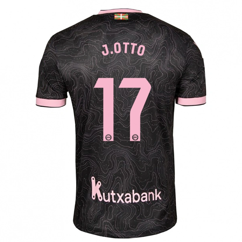 Danxen Dzieci Jonny Otto #17 Czarny Różowy Wyjazdowa Koszulka 2026/27 Koszulki Klubowe