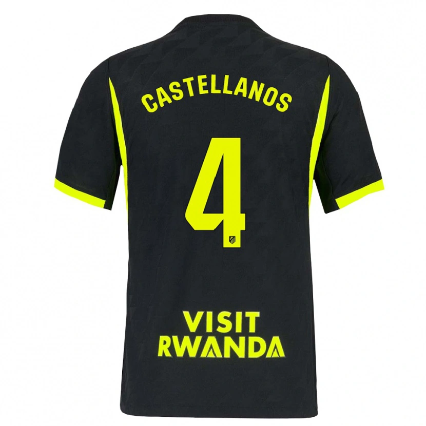 Danxen Dzieci Iván Castellanos #4 Jasnozielony Czarny Wyjazdowa Koszulka 2026/27 Koszulki Klubowe