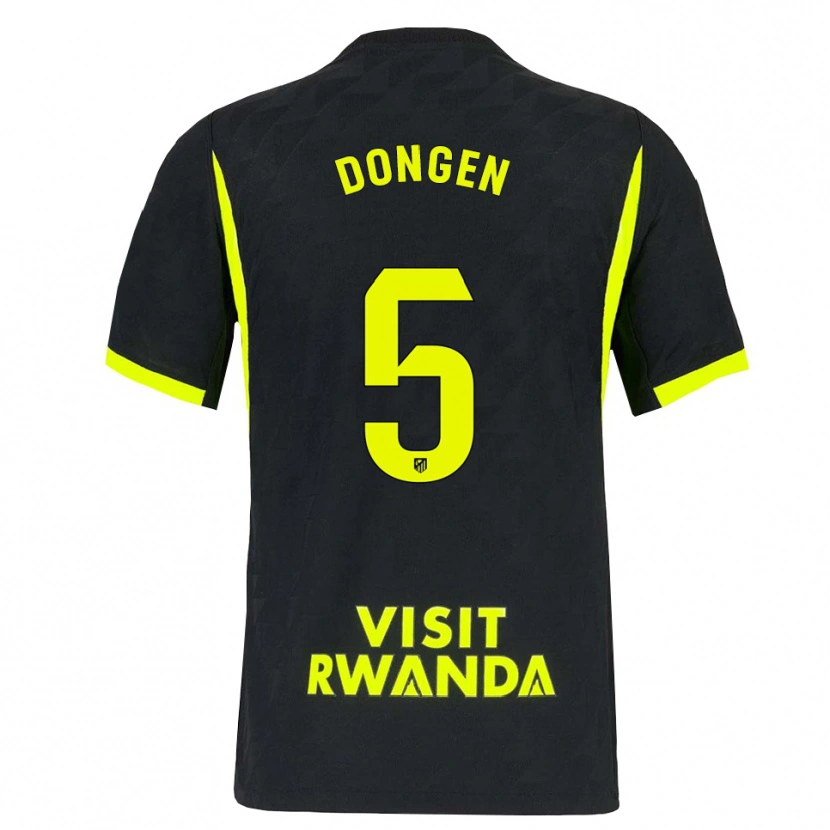 Danxen Dzieci Merel Van Dongen #5 Jasnozielony Czarny Wyjazdowa Koszulka 2026/27 Koszulki Klubowe