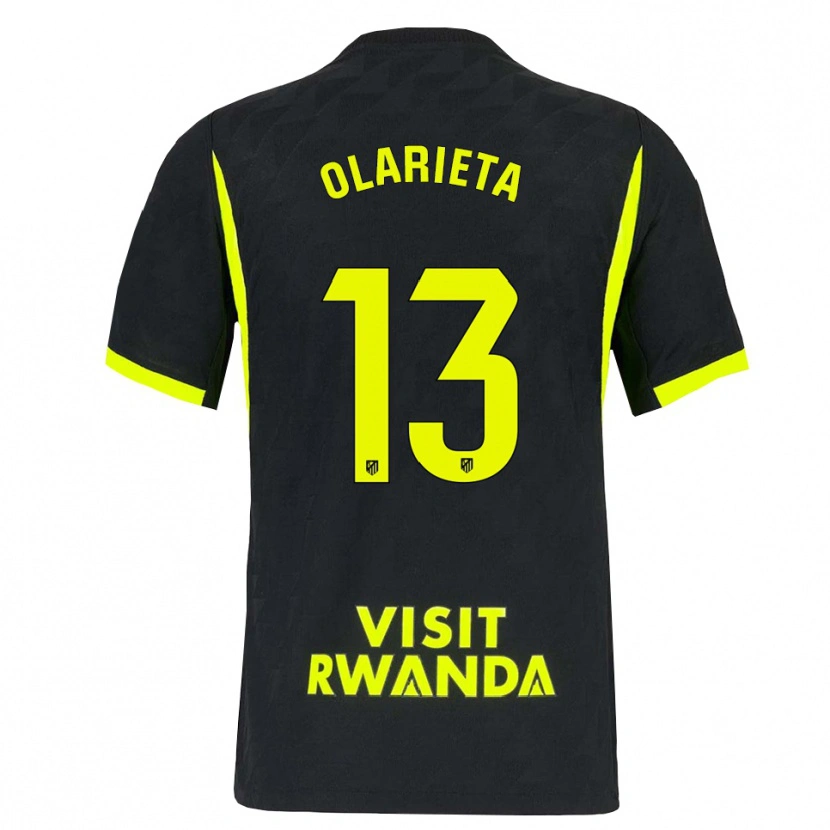 Danxen Dzieci Miguel Olarieta #13 Jasnozielony Czarny Wyjazdowa Koszulka 2026/27 Koszulki Klubowe