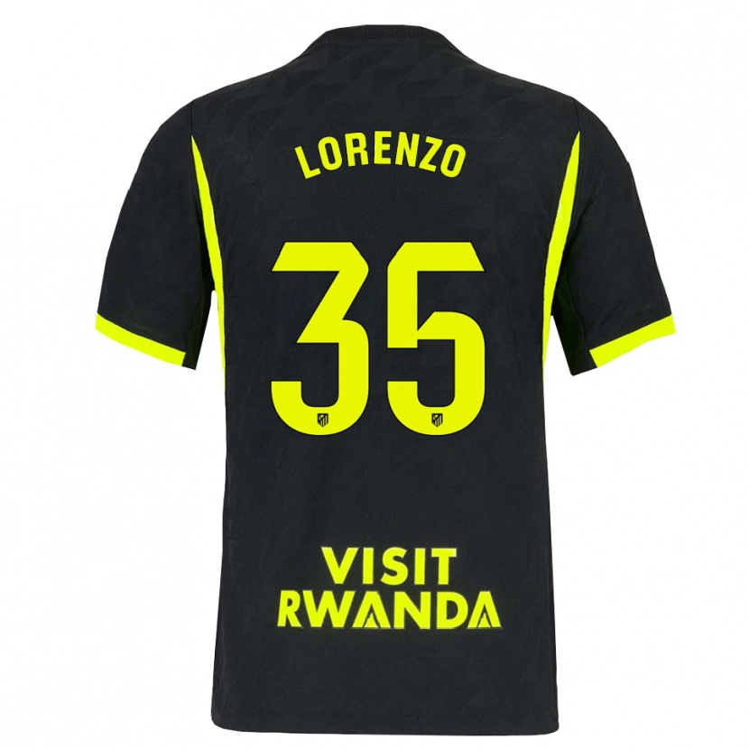 Danxen Dzieci Diego Lorenzo #35 Jasnozielony Czarny Wyjazdowa Koszulka 2026/27 Koszulki Klubowe