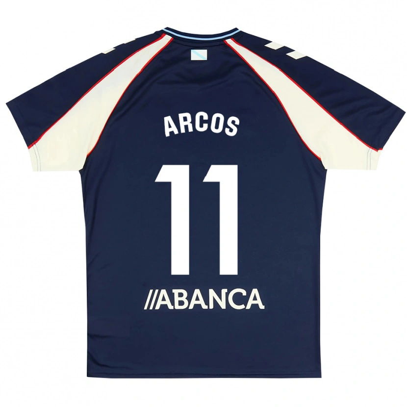 Danxen Dzieci Ángel Arcos #11 Królewski Niebieski Czerwony Biały Wyjazdowa Koszulka 2026/27 Koszulki Klubowe