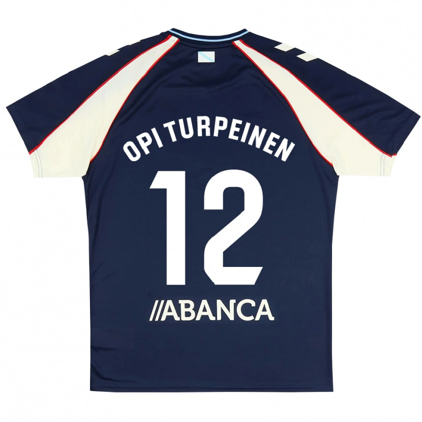 Danxen Dzieci Aslak Opi Turpeinen #12 Królewski Niebieski Czerwony Biały Wyjazdowa Koszulka 2026/27 Koszulki Klubowe