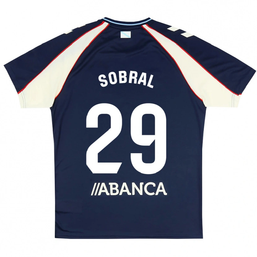 Danxen Dzieci Mateo Sobral #29 Królewski Niebieski Czerwony Biały Wyjazdowa Koszulka 2026/27 Koszulki Klubowe