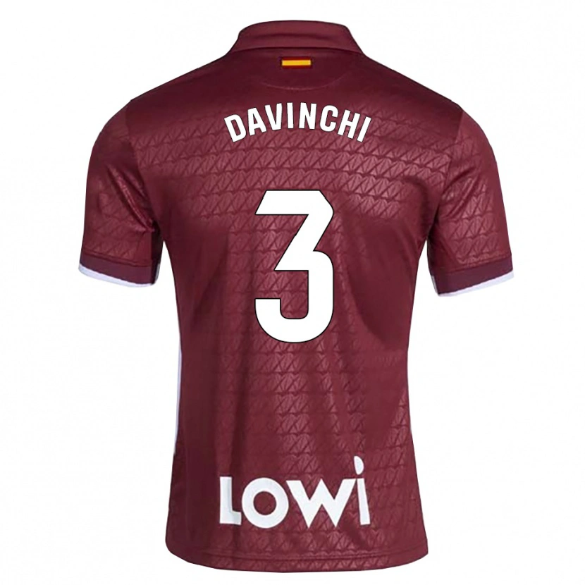 Danxen Dzieci David Cordón Mancha #3 Ciemnoczerwony Biały Wyjazdowa Koszulka 2026/27 Koszulki Klubowe