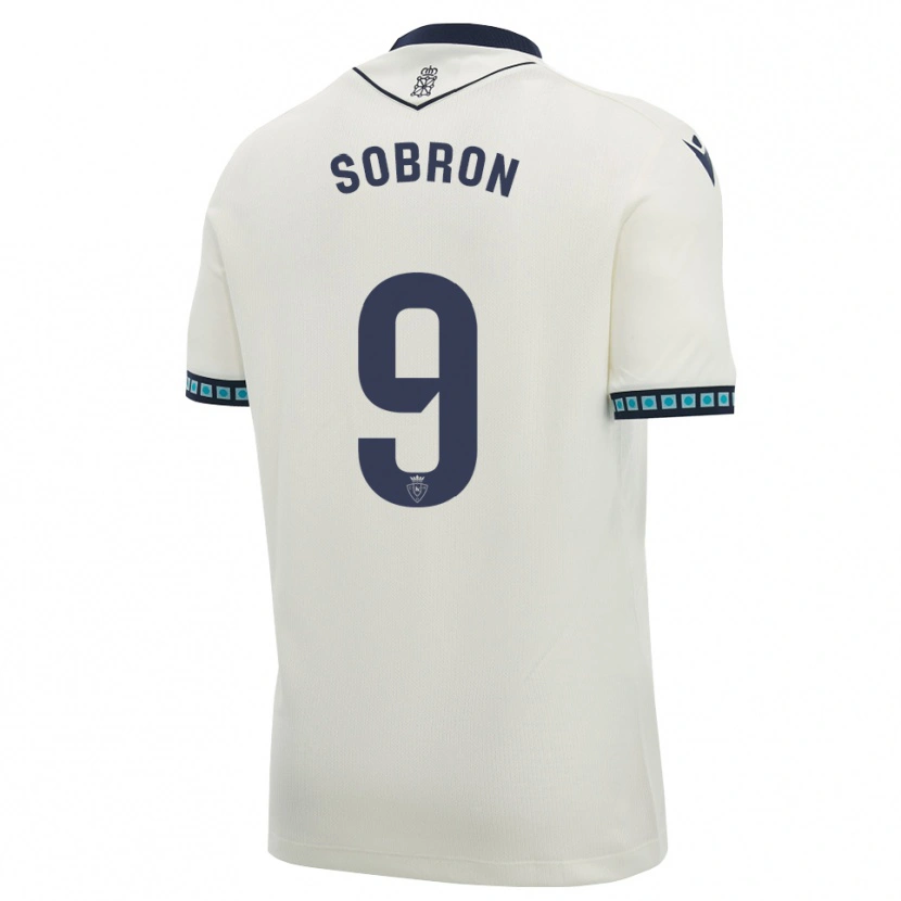 Danxen Dzieci Carmen Sobrón Olarte #9 Biały Czarny Jasny Błękit Wyjazdowa Koszulka 2026/27 Koszulki Klubowe
