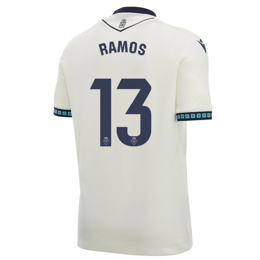 Danxen Dzieci Darío Ramos #13 Biały Czarny Jasny Błękit Wyjazdowa Koszulka 2026/27 Koszulki Klubowe