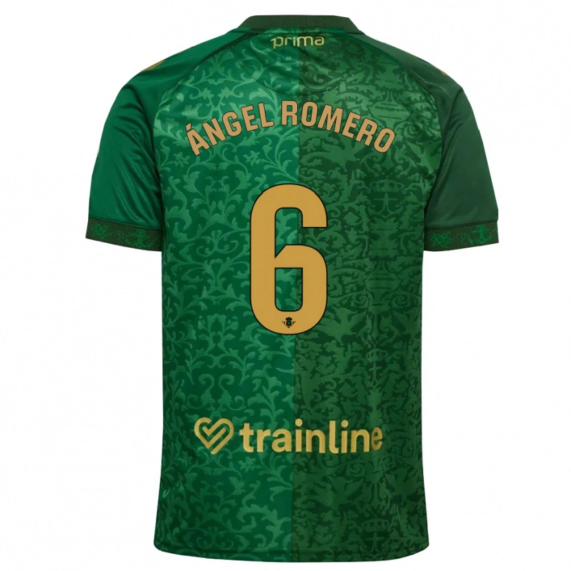 Danxen Dzieci Miguel Romero #6 Leśna Zieleń Ciemny Złoty Złoty Wyjazdowa Koszulka 2026/27 Koszulki Klubowe