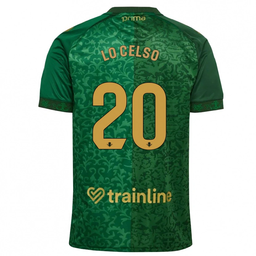 Danxen Dzieci Giovani Lo Celso #20 Leśna Zieleń Ciemny Złoty Złoty Wyjazdowa Koszulka 2026/27 Koszulki Klubowe