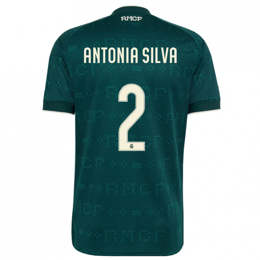 Danxen Dzieci Antônia Silva #2 Ciemnoszary Szary Biały Wyjazdowa Koszulka 2026/27 Koszulki Klubowe
