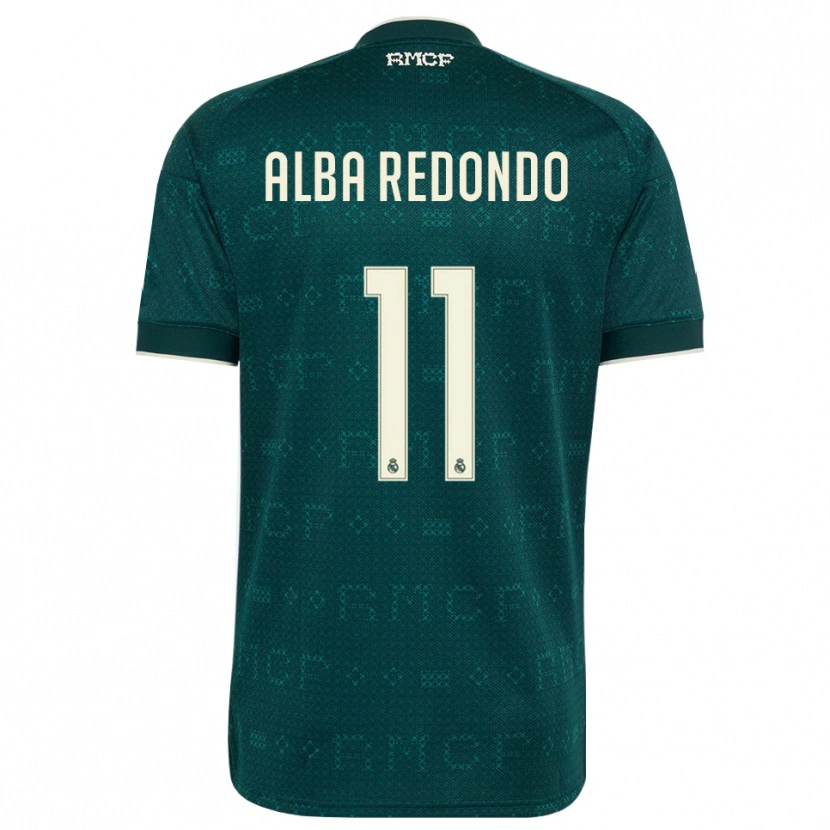 Danxen Dzieci Alba Redondo #11 Ciemnoszary Szary Biały Wyjazdowa Koszulka 2026/27 Koszulki Klubowe
