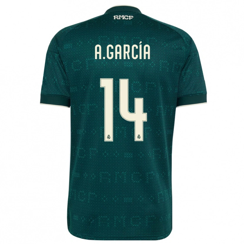Danxen Dzieci Aimar García #14 Ciemnoszary Szary Biały Wyjazdowa Koszulka 2026/27 Koszulki Klubowe