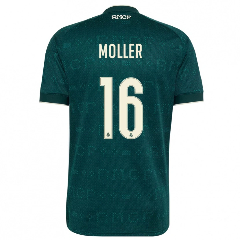 Danxen Dzieci Caroline Moller #16 Ciemnoszary Szary Biały Wyjazdowa Koszulka 2026/27 Koszulki Klubowe