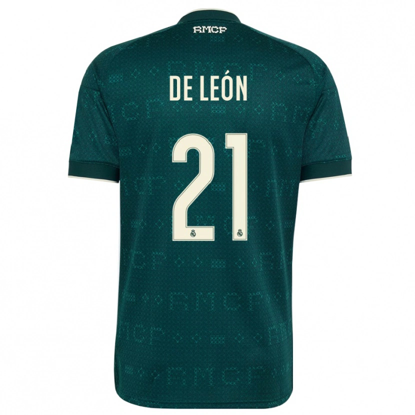 Danxen Dzieci Jeremy De León #21 Ciemnoszary Szary Biały Wyjazdowa Koszulka 2026/27 Koszulki Klubowe