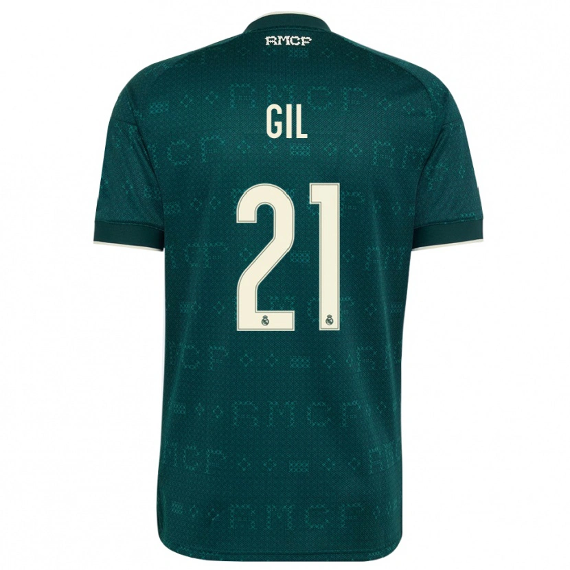 Danxen Dzieci Iker Gil #21 Ciemnoszary Szary Biały Wyjazdowa Koszulka 2026/27 Koszulki Klubowe