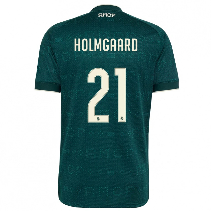 Danxen Dzieci Sara Rosted Holmgaard #21 Ciemnoszary Szary Biały Wyjazdowa Koszulka 2026/27 Koszulki Klubowe