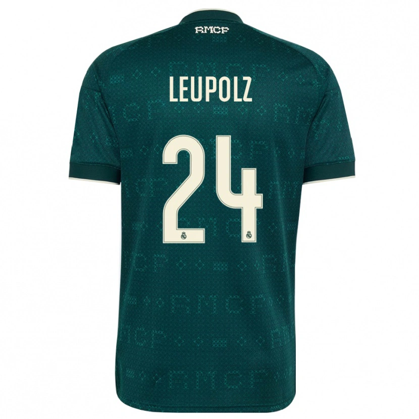 Danxen Dzieci Melanie Leupolz #24 Ciemnoszary Szary Biały Wyjazdowa Koszulka 2026/27 Koszulki Klubowe