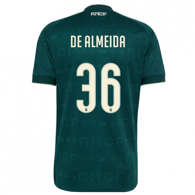 Danxen Dzieci Paulo De Almeida #36 Ciemnoszary Szary Biały Wyjazdowa Koszulka 2026/27 Koszulki Klubowe