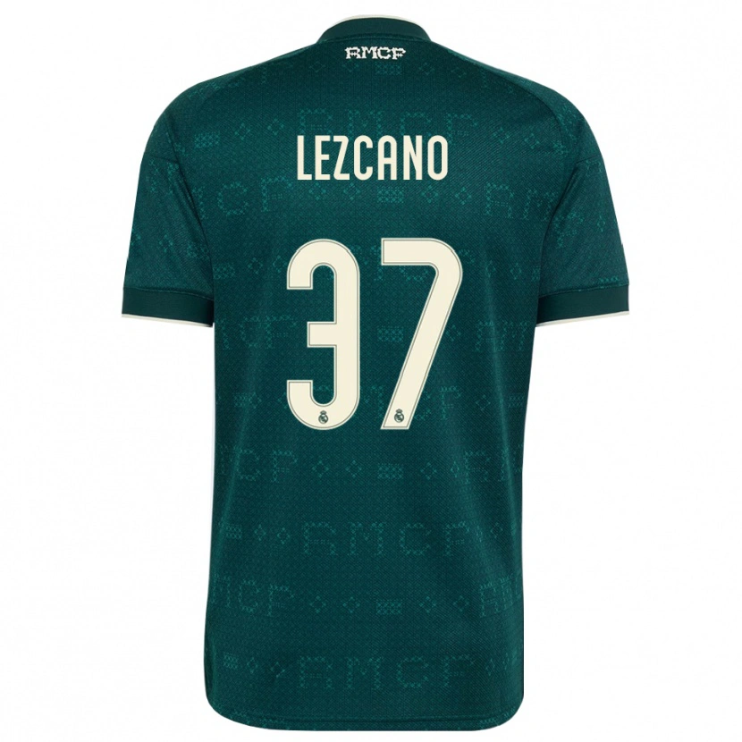 Danxen Dzieci Álvaro Lezcano #37 Ciemnoszary Szary Biały Wyjazdowa Koszulka 2026/27 Koszulki Klubowe