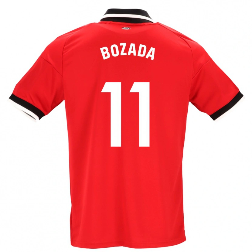 Danxen Dzieci José Antonio Bozada #11 Czarny Biały Czerwony Wyjazdowa Koszulka 2026/27 Koszulki Klubowe