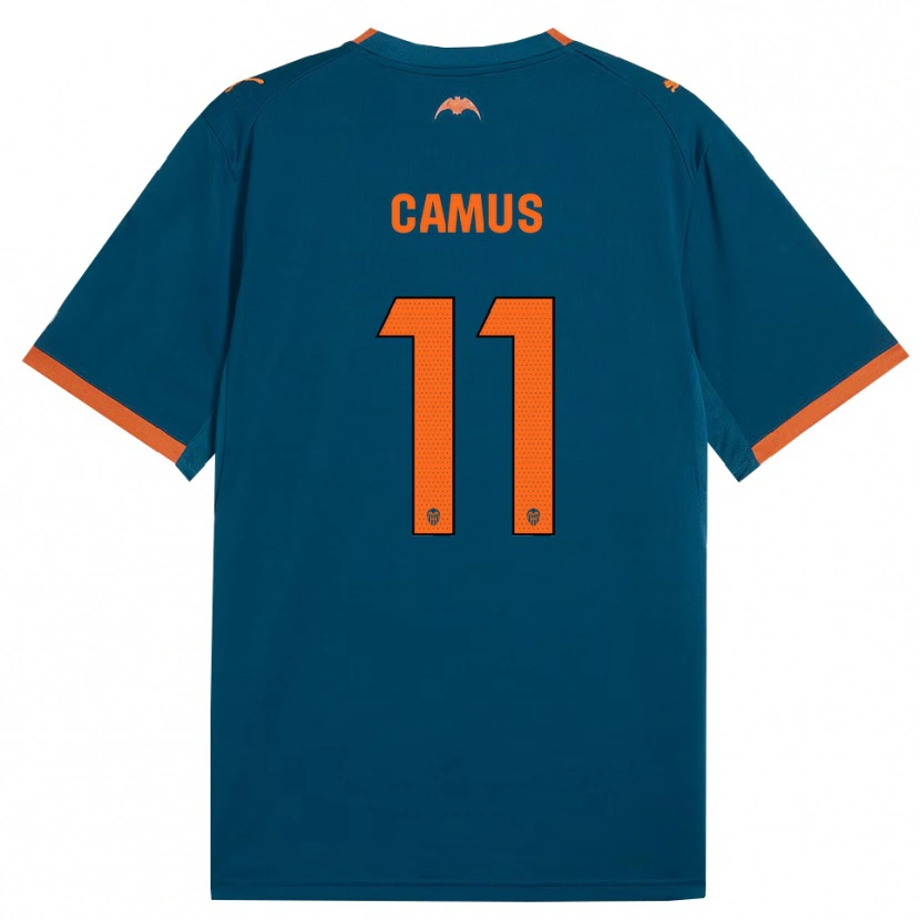 Danxen Dzieci Marco Camus #11 Stalowoniebieski Pomarańczowy Wyjazdowa Koszulka 2026/27 Koszulki Klubowe