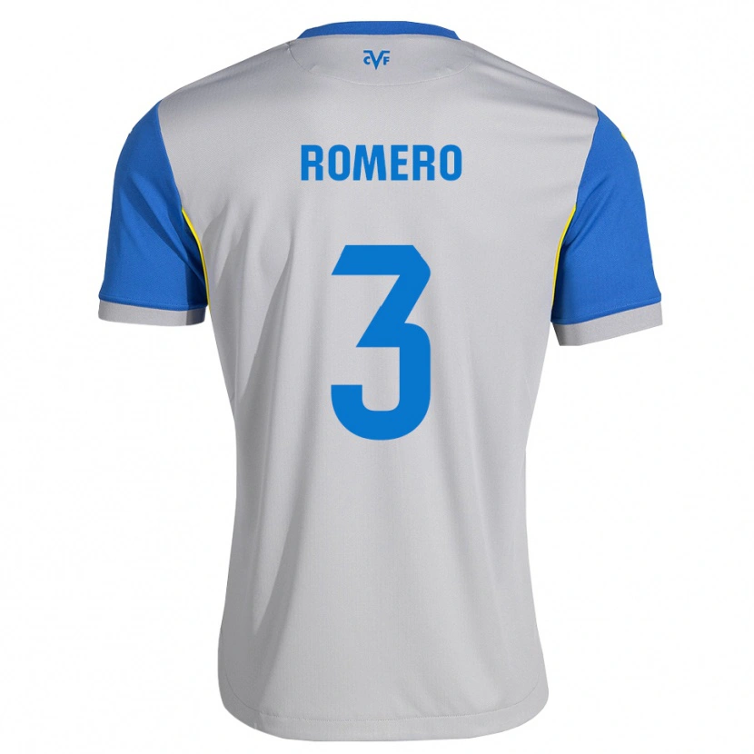 Danxen Dzieci Cristo Romero #3 Niebieski Szary Wyjazdowa Koszulka 2026/27 Koszulki Klubowe