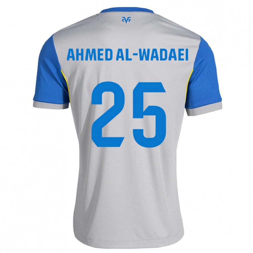 Danxen Dzieci Sayed Ahmed Al-Wadaei #25 Niebieski Szary Wyjazdowa Koszulka 2026/27 Koszulki Klubowe