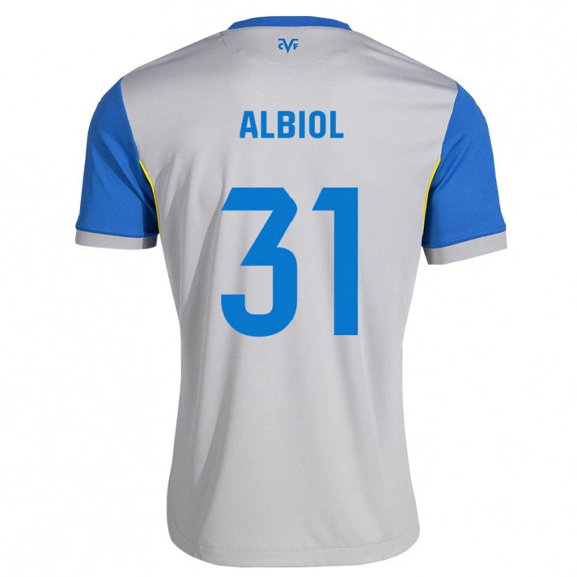 Danxen Dzieci Thiago Albiol #31 Niebieski Szary Wyjazdowa Koszulka 2026/27 Koszulki Klubowe