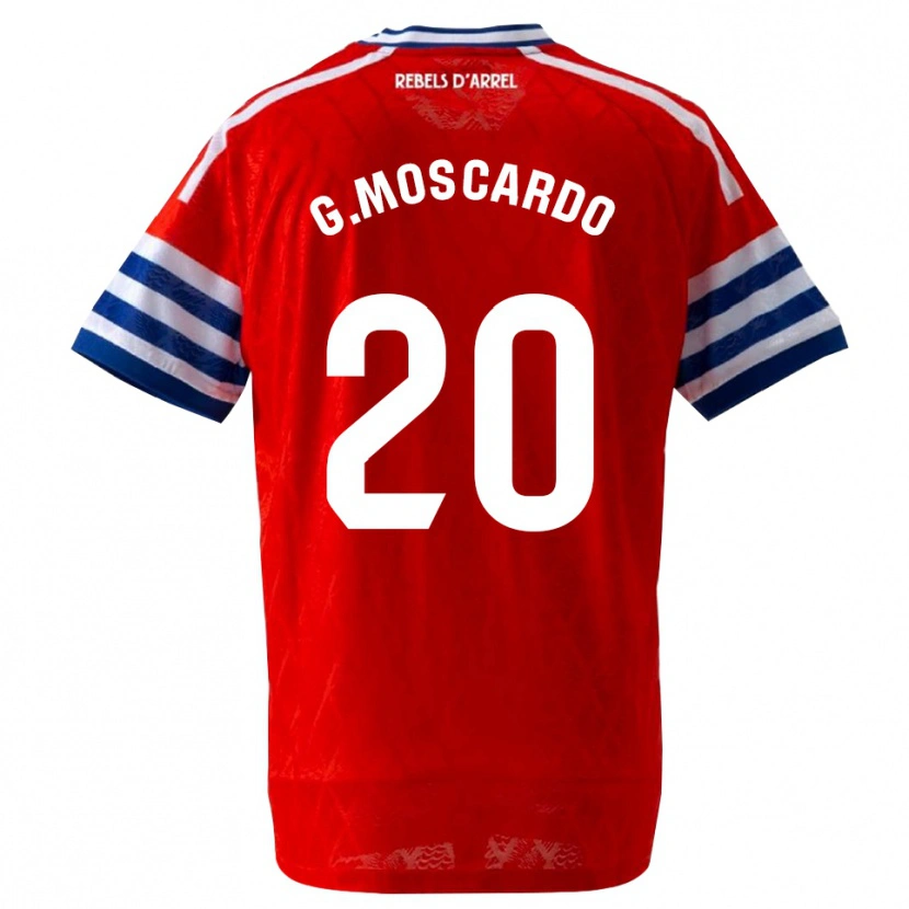Danxen Dzieci Gabriel Moscardo #20 Królewski Niebieski Czerwony Wyjazdowa Koszulka 2026/27 Koszulki Klubowe
