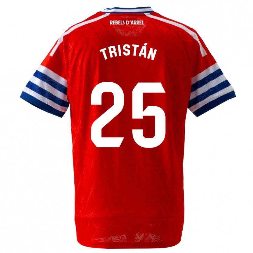 Danxen Dzieci Pol Tristán #25 Królewski Niebieski Czerwony Wyjazdowa Koszulka 2026/27 Koszulki Klubowe