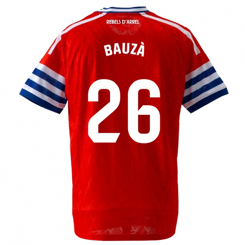 Danxen Dzieci Rafel Bauzà #26 Królewski Niebieski Czerwony Wyjazdowa Koszulka 2026/27 Koszulki Klubowe