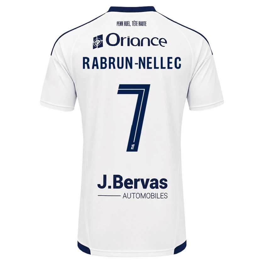 Danxen Dzieci Yannis Rabrun-Nellec #7 Granatowy Biały Wyjazdowa Koszulka 2026/27 Koszulki Klubowe