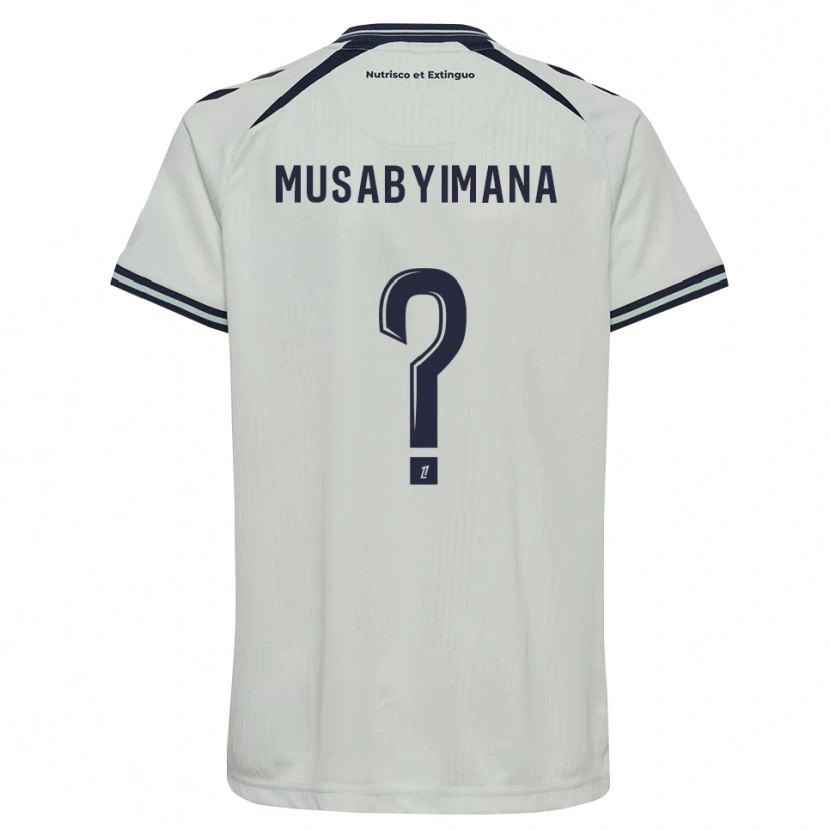 Danxen Dzieci Thierry Musabyimana #0 Północny Niebieski Biały Wyjazdowa Koszulka 2026/27 Koszulki Klubowe