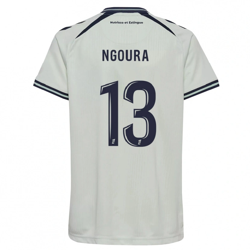 Danxen Dzieci Steve Ngoura #13 Północny Niebieski Biały Wyjazdowa Koszulka 2026/27 Koszulki Klubowe