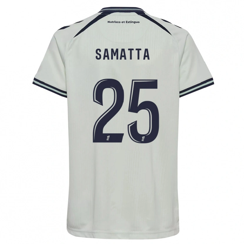Danxen Dzieci Mbwana Samatta #25 Północny Niebieski Biały Wyjazdowa Koszulka 2026/27 Koszulki Klubowe