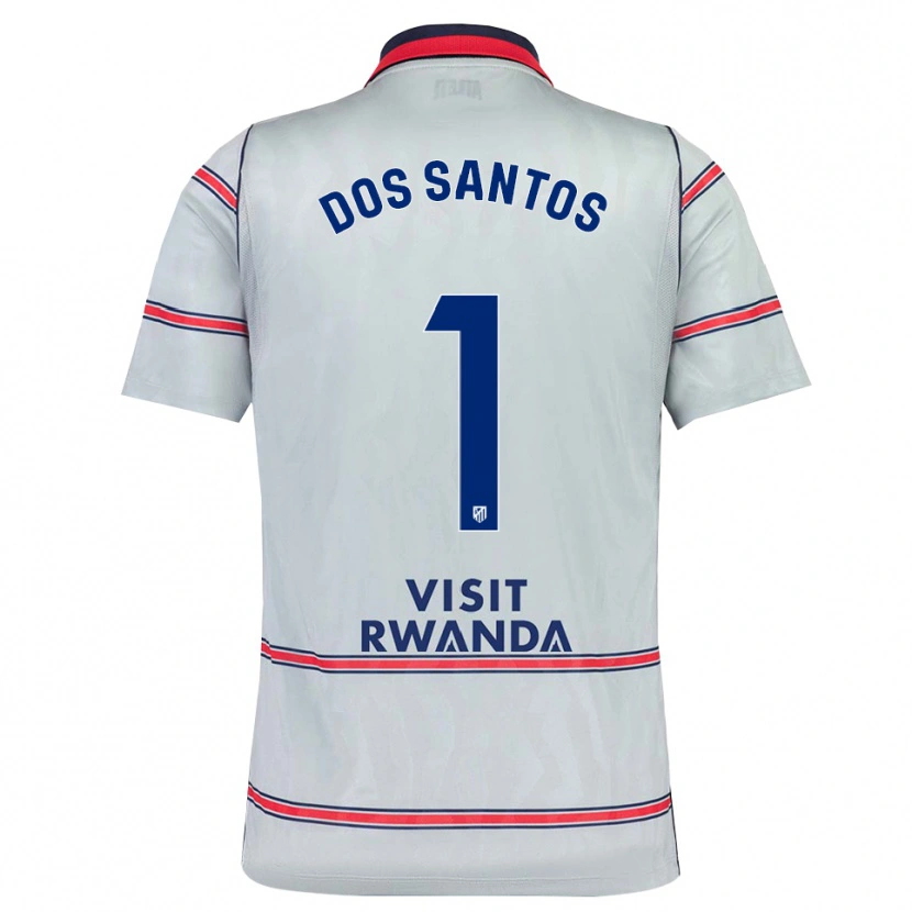 Danxen Dzieci Alex Dos Santos #1 Szary Czerwony Królewski Niebieski Trzeci Komplet Koszulka 2026/27 Koszulki Klubowe