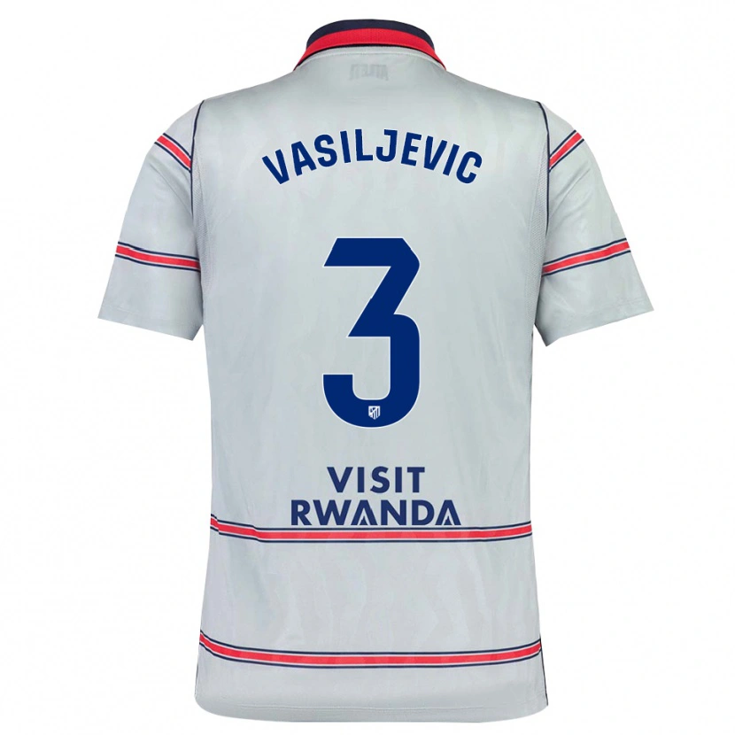 Danxen Dzieci Ivan Vasiljevic #3 Szary Czerwony Królewski Niebieski Trzeci Komplet Koszulka 2026/27 Koszulki Klubowe