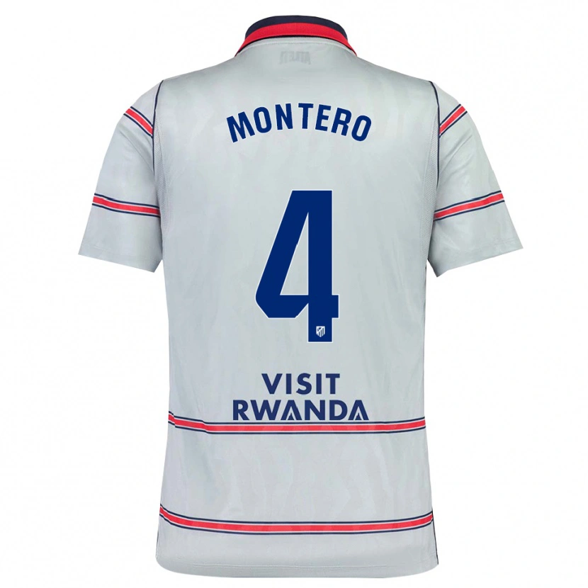 Danxen Dzieci Francisco Montero #4 Szary Czerwony Królewski Niebieski Trzeci Komplet Koszulka 2026/27 Koszulki Klubowe