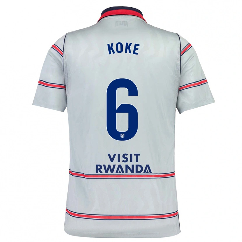 Danxen Dzieci Koke #6 Szary Czerwony Królewski Niebieski Trzeci Komplet Koszulka 2026/27 Koszulki Klubowe