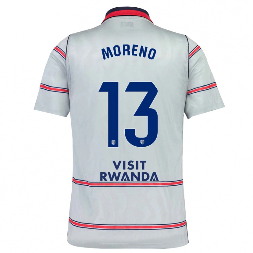 Danxen Dzieci Álvaro Moreno #13 Szary Czerwony Królewski Niebieski Trzeci Komplet Koszulka 2026/27 Koszulki Klubowe