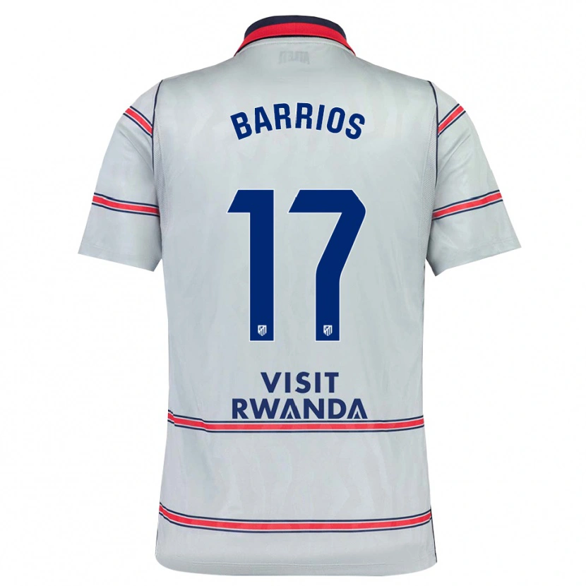 Danxen Dzieci Jesus Barrios #17 Szary Czerwony Królewski Niebieski Trzeci Komplet Koszulka 2026/27 Koszulki Klubowe