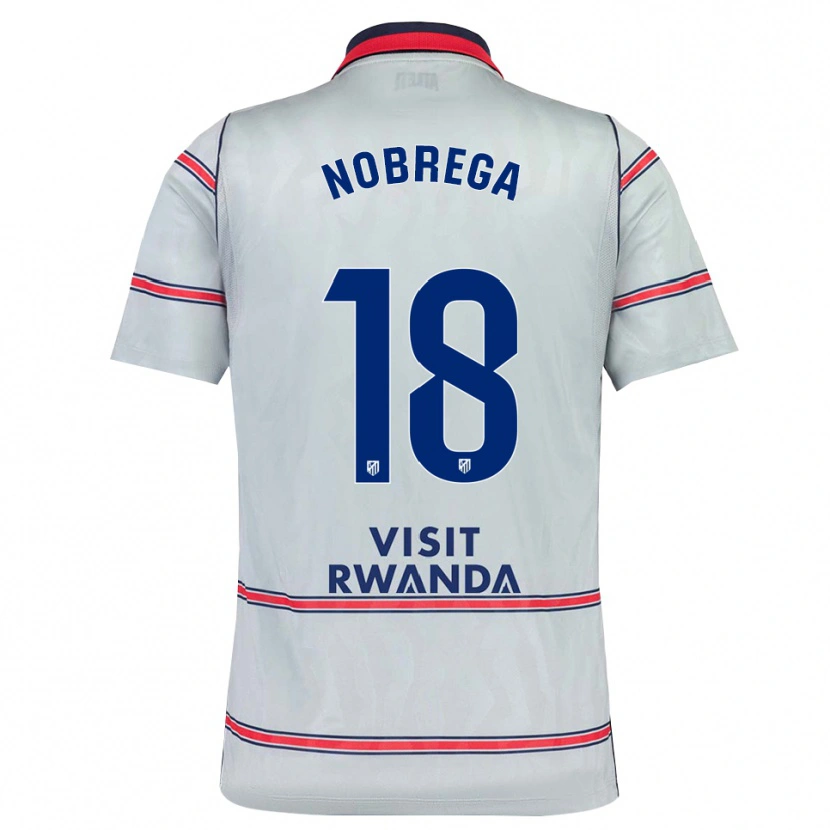 Danxen Dzieci Abraham Nobrega #18 Szary Czerwony Królewski Niebieski Trzeci Komplet Koszulka 2026/27 Koszulki Klubowe