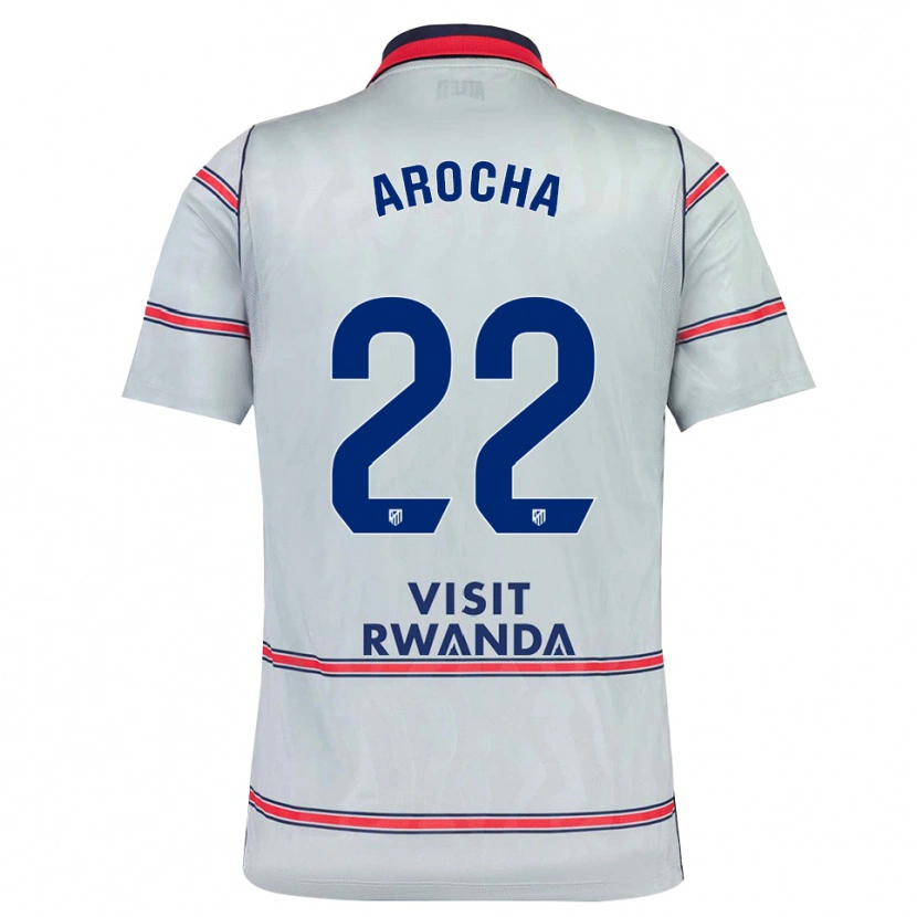 Danxen Dzieci Santi Arocha #22 Szary Czerwony Królewski Niebieski Trzeci Komplet Koszulka 2026/27 Koszulki Klubowe