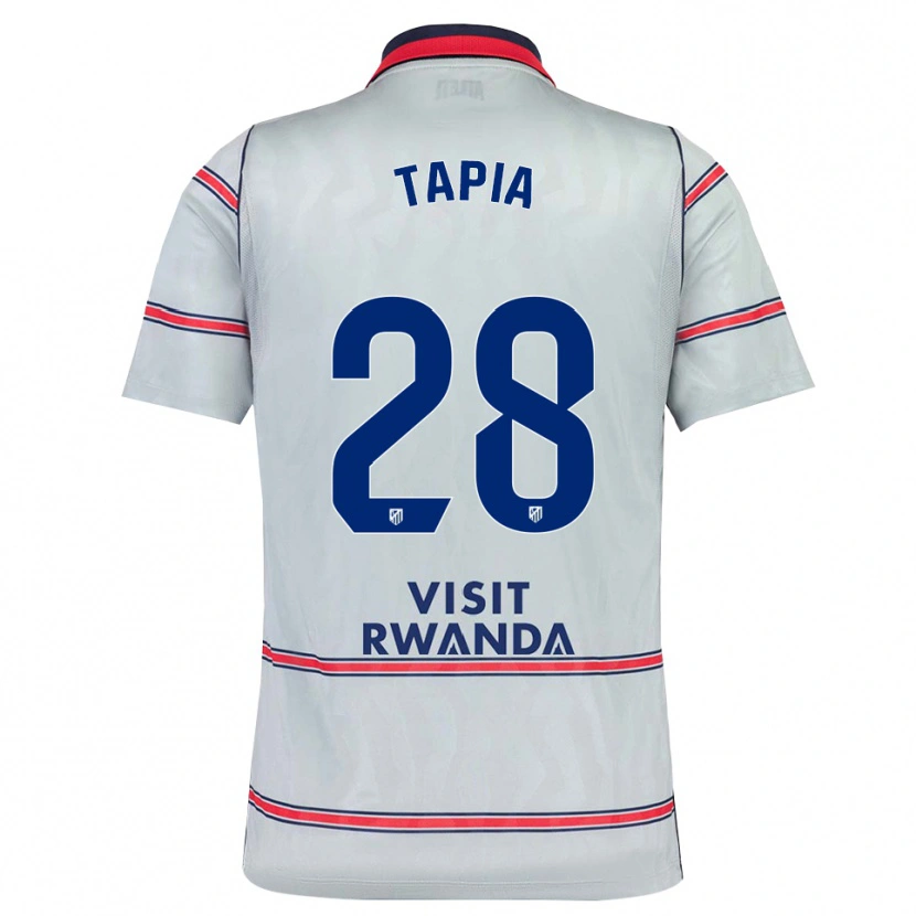 Danxen Dzieci Unai Tapia #28 Szary Czerwony Królewski Niebieski Trzeci Komplet Koszulka 2026/27 Koszulki Klubowe