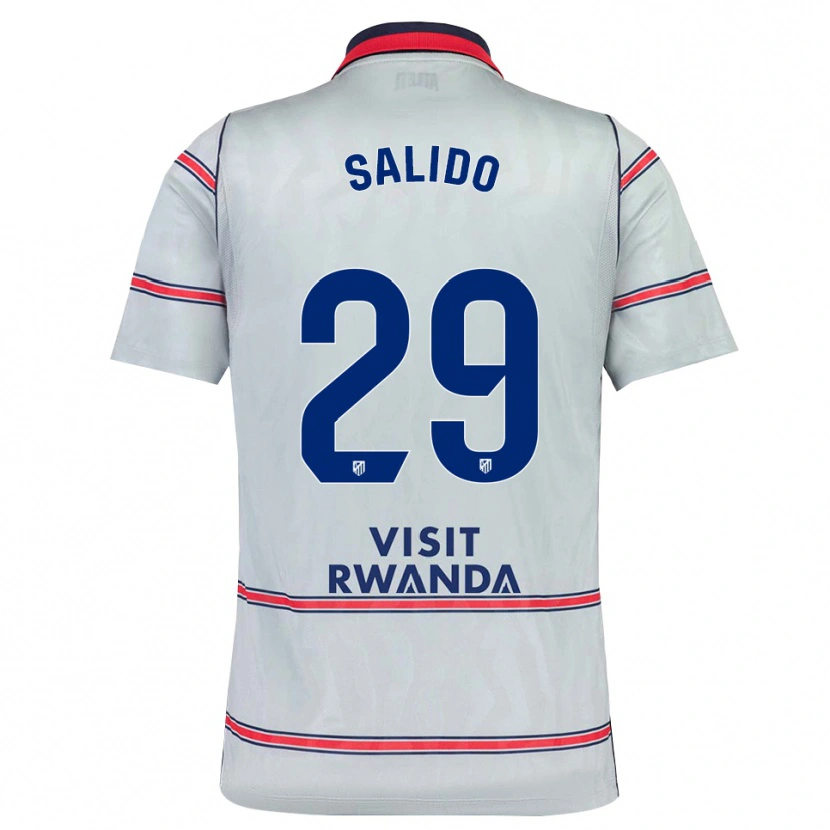 Danxen Dzieci Alberto Salido #29 Szary Czerwony Królewski Niebieski Trzeci Komplet Koszulka 2026/27 Koszulki Klubowe