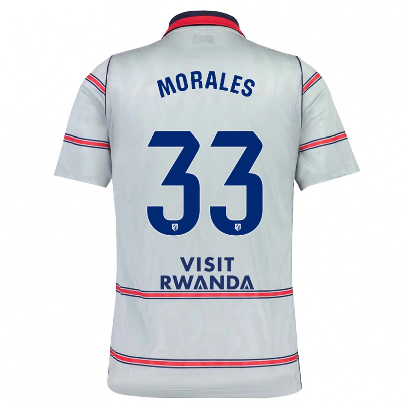 Danxen Dzieci Luismi Morales #33 Szary Czerwony Królewski Niebieski Trzeci Komplet Koszulka 2026/27 Koszulki Klubowe