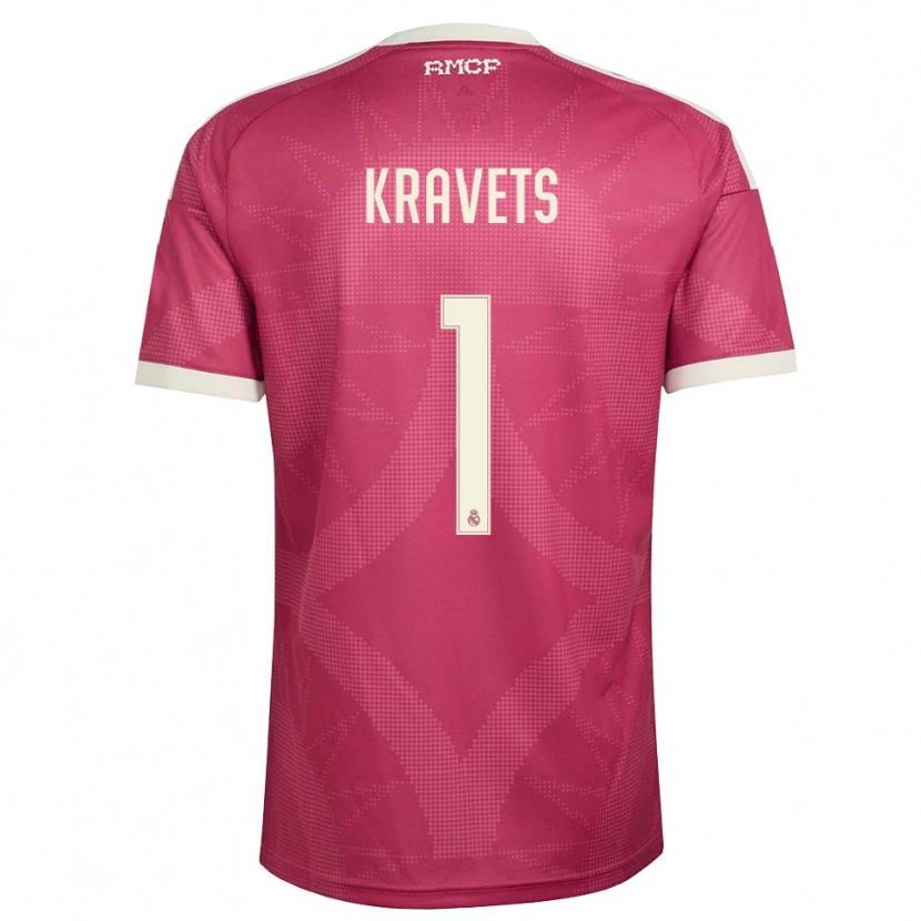 Danxen Dzieci David Kravets #1 Blado Fioletowy Czerwony Biały Trzeci Komplet Koszulka 2026/27 Koszulki Klubowe